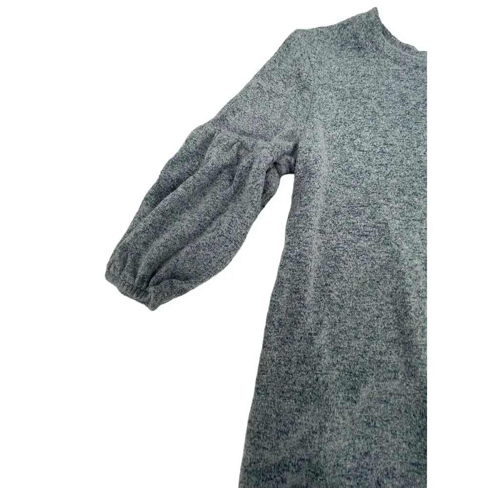 Gap Kids Girls Gray Balloon Sleeve Blouse Youth Size Medium 8